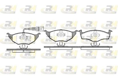 Brake Pad Set, disc brake Audi A2 1.2TDi 01- esim.