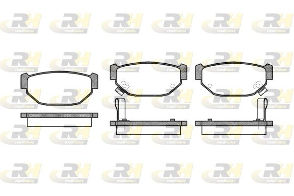 Brake Pad Set, disc brake Subaru LEONE 4WD 85-90 tagum.