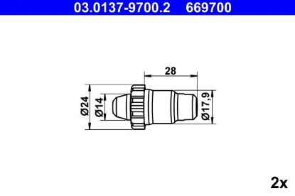 Accessory Kit, parking brake shoes BMW 3 (E90), 3 (F30, F35, F80)