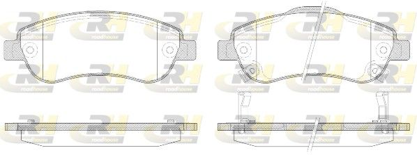 Brake Pad Set, disc brake HONDA - 45022-T1E-G00