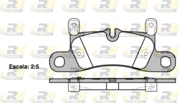 Brake Pad Set, disc brake Porsche Cayanne 10- tagum.