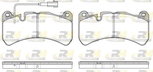 Brake Pad Set, disc brake MASERATI QUATTROPORTE VI (03/13-)