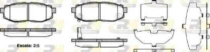 Brake Pad Set, disc brake SUBARU - 26696-CA000
