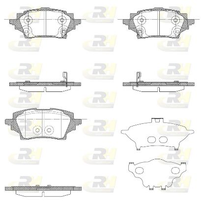 Brake Pad Set, disc brake TOYOTA - 04466-02400