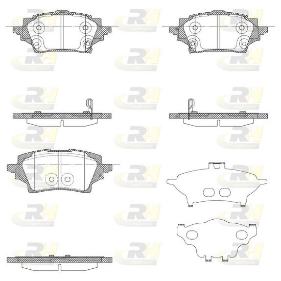 Brake Pad Set, disc brake TOYOTA - 04466-02400