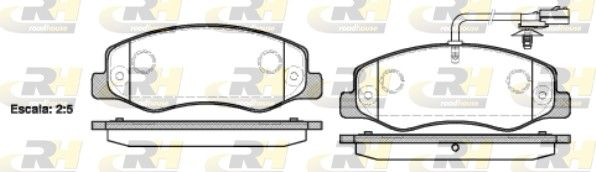 Brake Pad Set, disc brake RENAULT - 44 06 060 11R