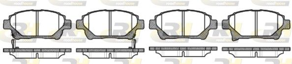 Brake Pad Set, disc brake Toyota IQ 09- esim.