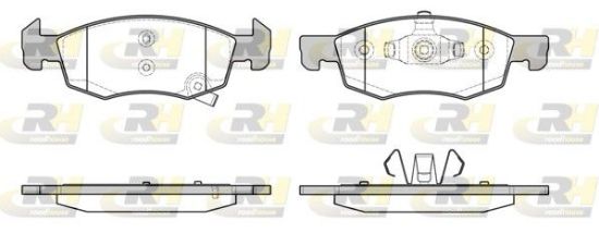 Brake Pad Set, disc brake GENERAL MOTORS - 1605280
