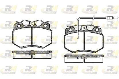 Brake Pad Set, disc brake Peugeot 205 83-87 esim. Brake Pad Set, disc brake Peugeot 205 83-87 esim.