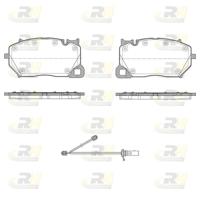 Brake Pad Set, disc brake VAG - 4M0 698 151