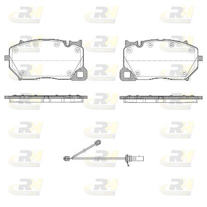 Brake Pad Set, disc brake VAG - 4M0 698 151