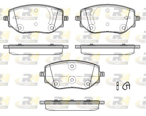 Brake Pad Set, disc brake RENAULT - 41 06 088 85R