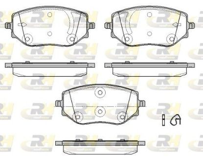 Brake Pad Set, disc brake RENAULT - 41 06 088 85R