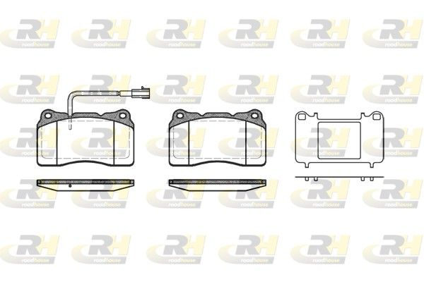 Brake Pad Set, disc brake ALFA 156 04- esim.