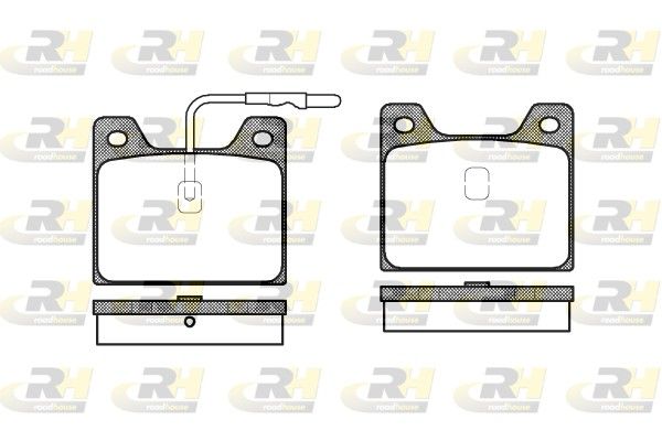Brake Pad Set, disc brake Peugeot 504 68-89 tagumine