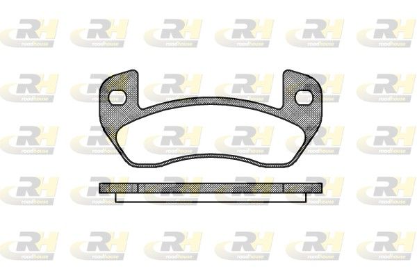 Brake Pad Set, disc brake Fiat Bravo 02- tagum.(Roller autod)