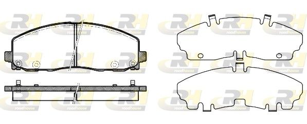 Brake Pad Set, disc brake CHRYSLER - 68144163AF