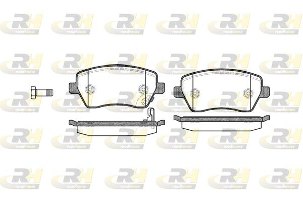 Brake Pad Set, disc brake SUZUKI - 55810-62J00
