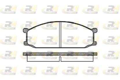 Brake Pad Set, disc brake MitsubishiL300 2.3D 80-81 es Brake Pad Set, disc brake MitsubishiL300 2.3D 80-81 es