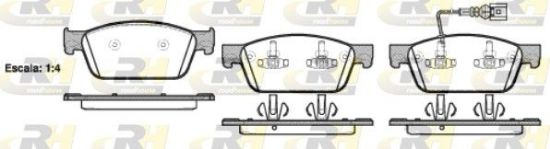 Brake Pad Set, disc brake VAG - 7E0 698 151