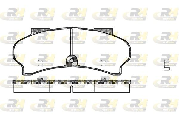 Brake Pad Set, disc brake Peugeot J7,J9