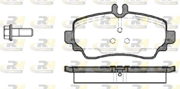 Brake Pad Set, disc brake MERCEDES-BENZ - 168 420 15 20