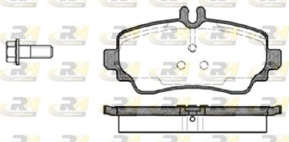 Brake Pad Set, disc brake MERCEDES-BENZ - 168 420 15 20