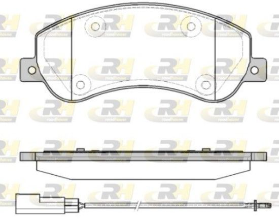 Brake Pad Set, disc brake FORD - 1 824 346