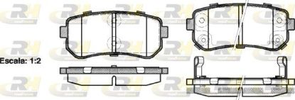 Brake Pad Set, disc brake HYUNDAI - 58302-1GA00