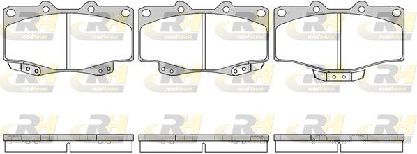 Brake Pad Set, disc brake Toyota 4 RUNNER 95- esim.