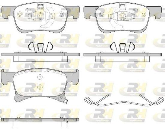 Brake Pad Set, disc brake GENERAL MOTORS - 95517029