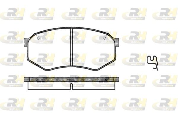 Brake Pad Set, disc brake MitsubishiFUSO 87- esim.
