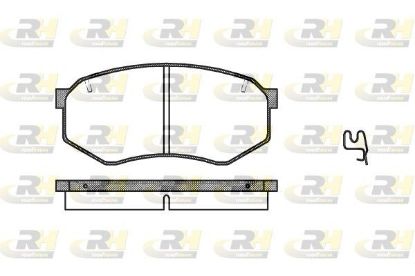 Brake Pad Set, disc brake MitsubishiFUSO 87- esim. Brake Pad Set, disc brake MitsubishiFUSO 87- esim.