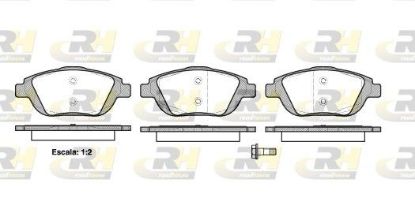 Brake Pad Set, disc brake PSA - 16 172 756 80