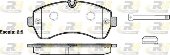 Brake Pad Set, disc brake MERCEDES-BENZ - 004 420 68 20