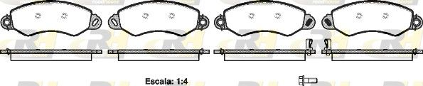 Brake Pad Set, disc brake LDV MAXUS 05- esim.