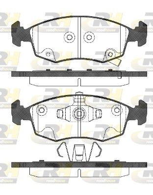 Brake Pad Set, disc brake Fiat 500 12-
