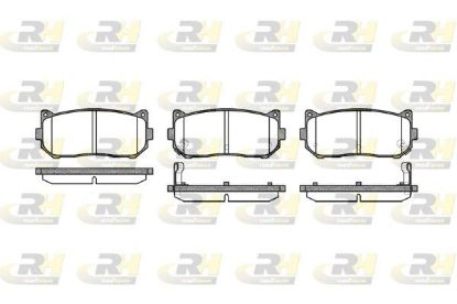 Brake Pad Set, disc brake ix35 (LM, EL, ELH), CARENS III (UN)
