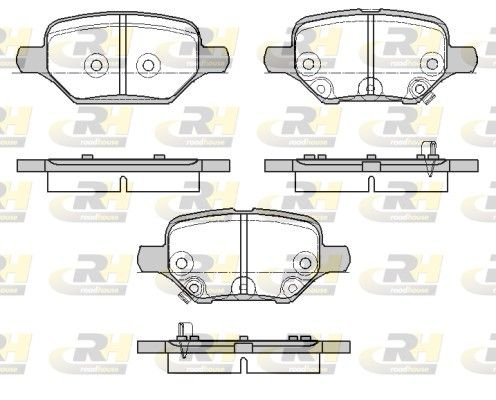 Brake Pad Set, disc brake GENERAL MOTORS - 42539413