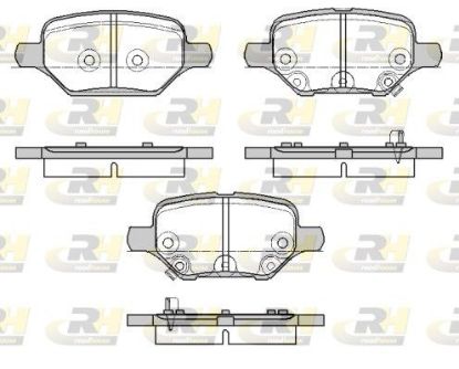 Brake Pad Set, disc brake GENERAL MOTORS - 42539413