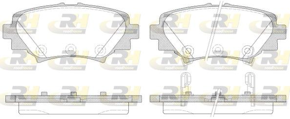 Brake Pad Set, disc brake MAZDA - B4Y0-26-48ZA Brake Pad Set, disc brake MAZDA - B4Y0-26-48ZA