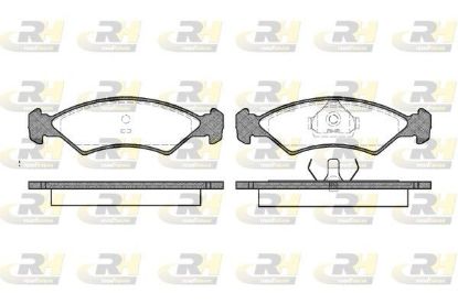 Brake Pad Set, disc brake Ford FIESTA 83-89 esim.