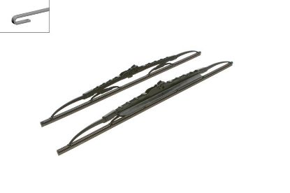 Wiper Blade TWIN 551S SET spoiler 550/500mm