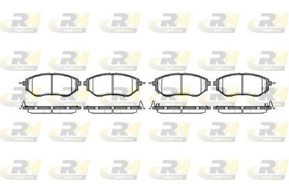 Brake Pad Set, disc brake SUBARU - 26296-AG030