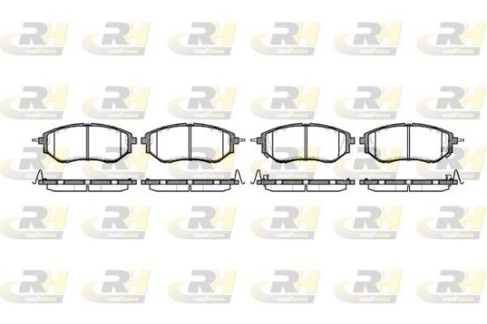 Brake Pad Set, disc brake SUBARU - 26296-AG030