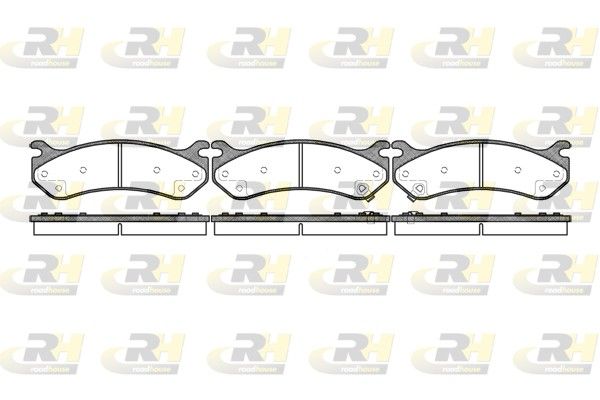 Brake Pad Set, disc brake CADILLAC ESCALADE 02- esim.