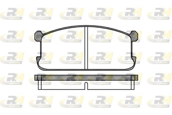 Brake Pad Set, disc brake MitsubishiCOLT 1,4,LANCER 79-