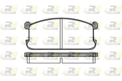 Brake Pad Set, disc brake MitsubishiCOLT 1,4,LANCER 79- Brake Pad Set, disc brake MitsubishiCOLT 1,4,LANCER 79-