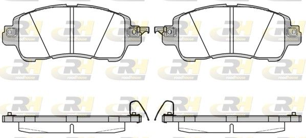 Brake Pad Set, disc brake MAZDA 2 (DL, DJ) 11.14 - Brake Pad Set, disc brake MAZDA 2 (DL, DJ) 11.14 -