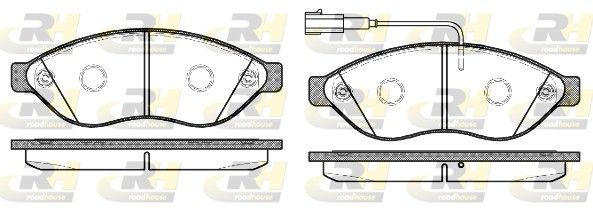 Brake Pad Set, disc brake PSA - 16 124 338 80